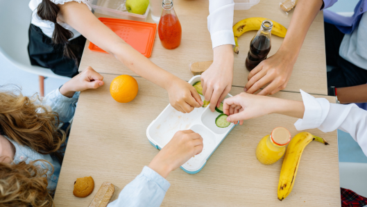 almuerzo escolar para niños
